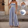 Pantaloni da donna a vita alta, casual, estivi, primaverili, senza maniche, tute e pagliaccetti