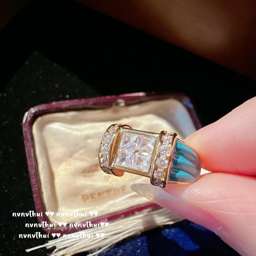 Madagascar Sapphire Necklace, Rich Woman'S Happiness, Plated With 18K Gold, Dai Blue Large Carat Zircon, Earrings.