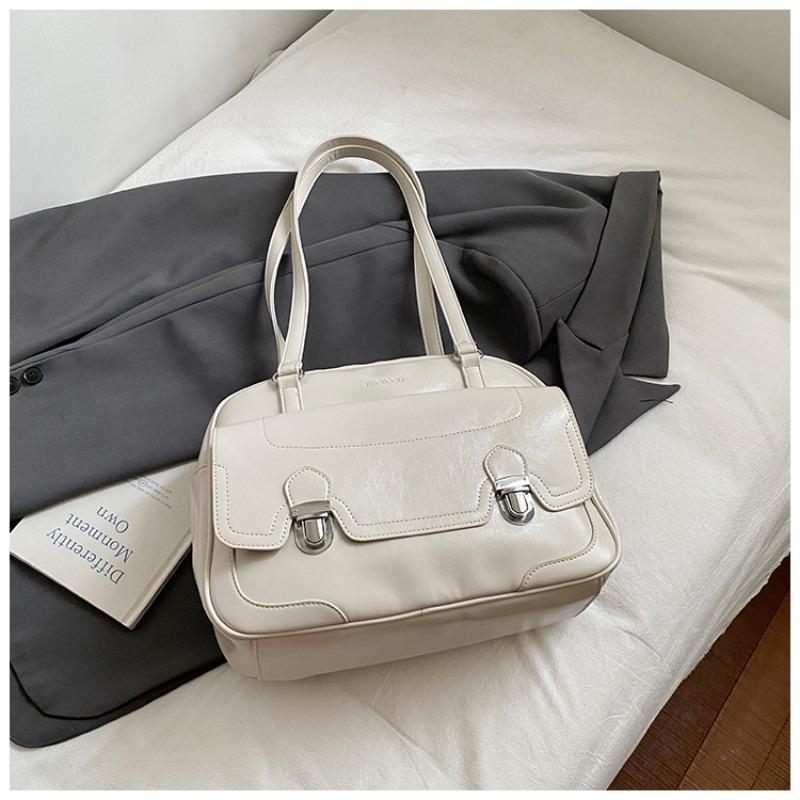 

Модная сумка-тоут большой вместимости в школьном стиле Простой и стильный повседневный рюкзак для поездок на работу белый