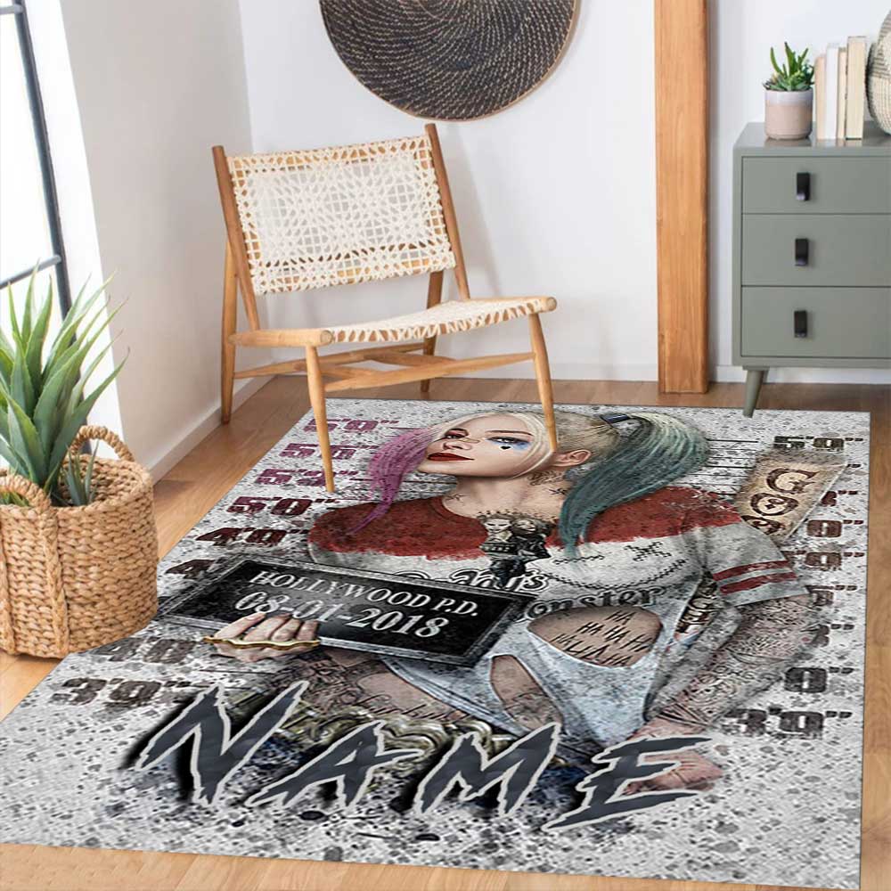 Warnermedia Customize your name rug, office chair cushion, home bedroom living room gift.