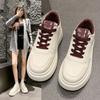 Thick-soled Little White Shoes Women's New Autumn Versatile Casual Shoes Muffin Sole Heightening Leather Board Shoes