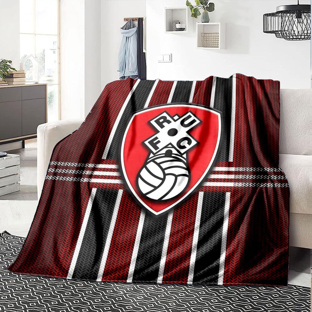 Rotherham United Flannel Blanket, High quality Comfortable for All Seasons, Home Decor, Warmth and Comfort