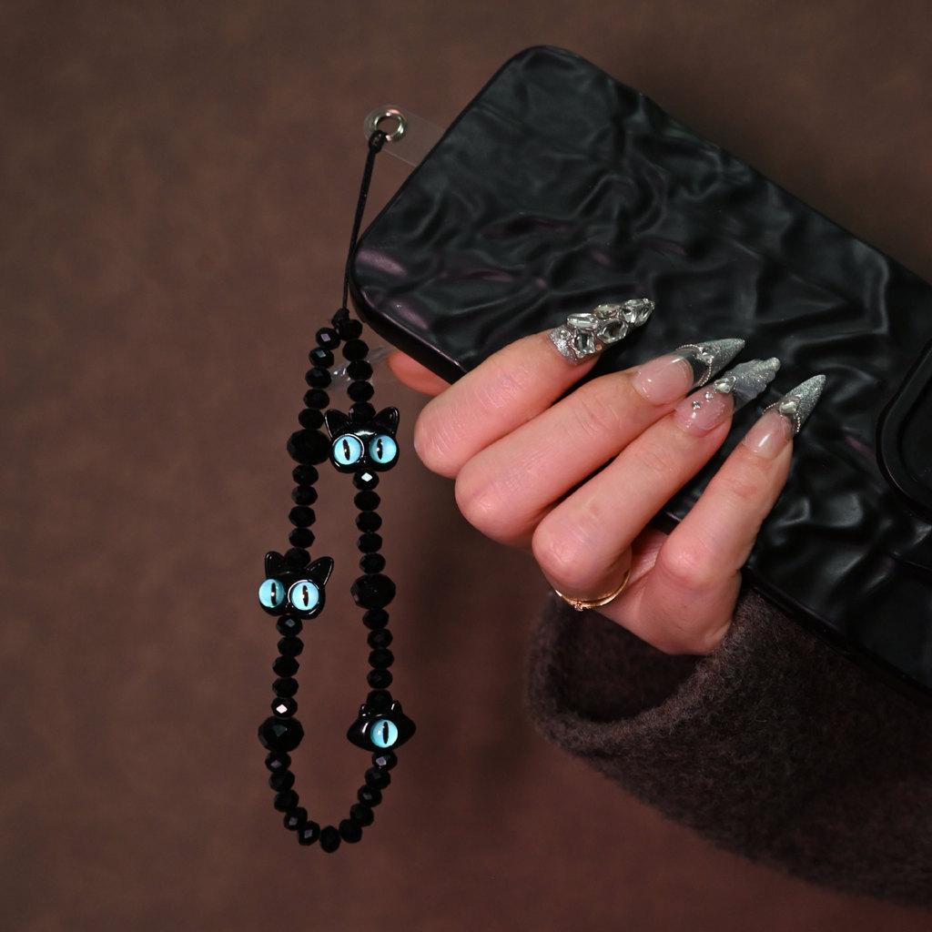 Monster Cat Phone Lanyard Pvc Wrist Strap For Men Women Smartphone Accessory