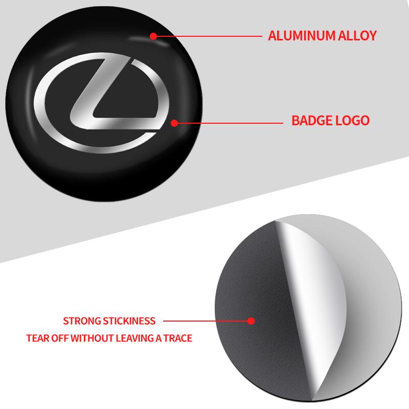 4 ks 56mm středové krytky kol auta Samolepky Znak Obtisk vodotěsné pro Lexus ES300 RX330 RX300 GS300 IS250 IS200 CT200h NX RX
