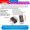 SMD DIP Switch, Flat Toggle, 2P 4-10 Positions, 2.54mm, Red/Blue/Black