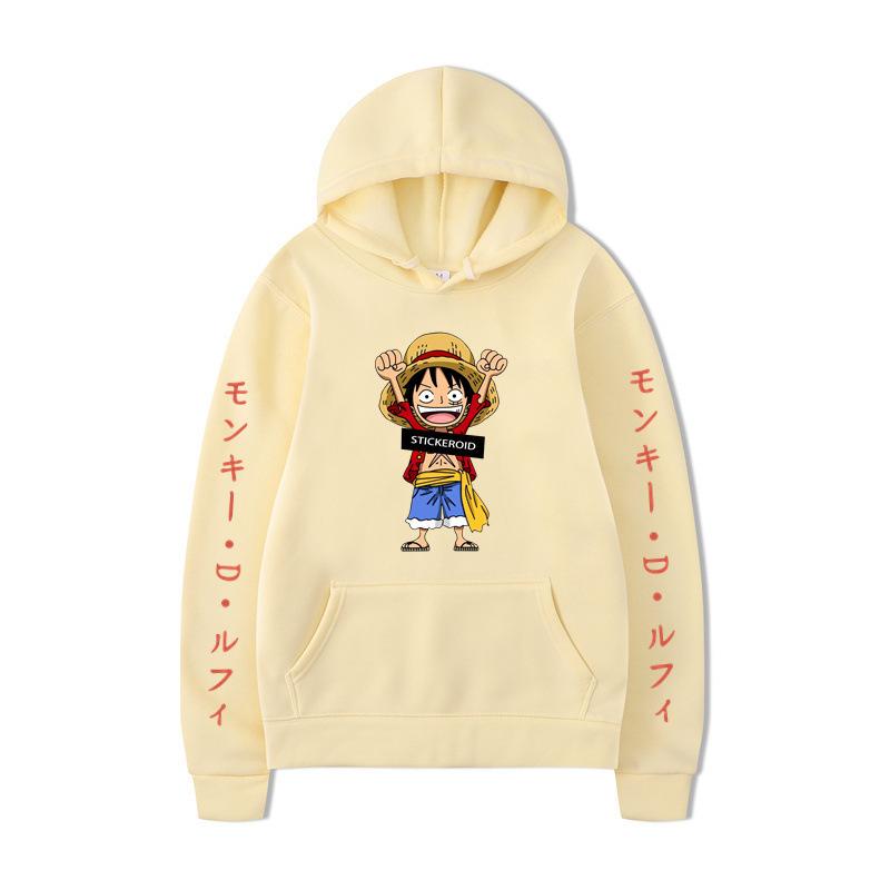 One Piece Luffy Luffy Pullover Hoodie Fleece Men'S And Women'S Jacket Sweater Hoodie