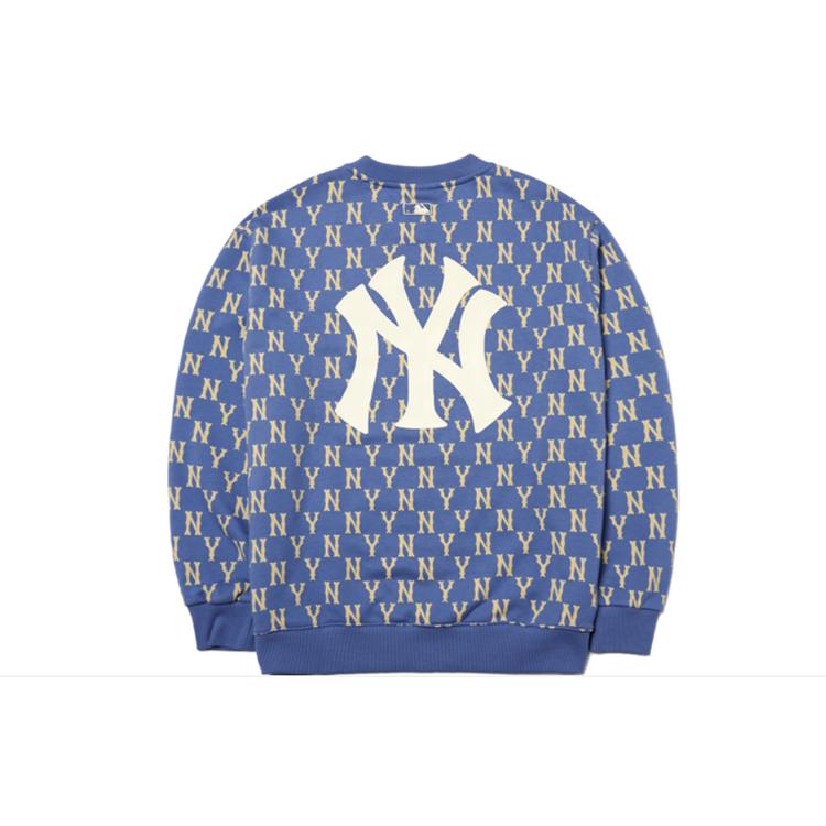 MLB Sweatshirts Unisex Blue Crew Neck Moderate Regular 3AMTM0614-50BLD XS