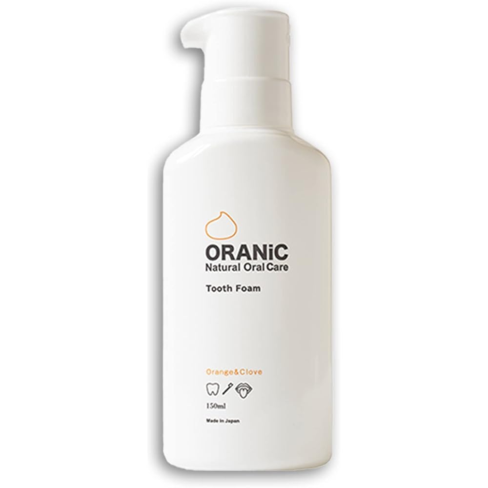 Oranic Tooth Foam 150ml Whitening, Breath Freshening, Fluoride-Free Oral Care