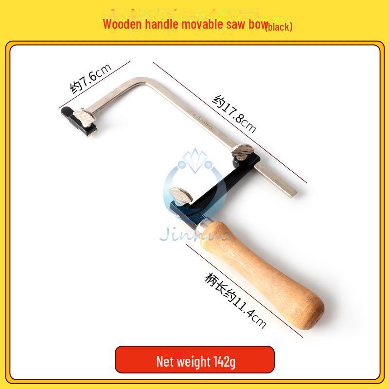 

Міні U-подібна ручна лучкова пила з дротом і дерев яною ручкою для деревообробки та ювелірної справи