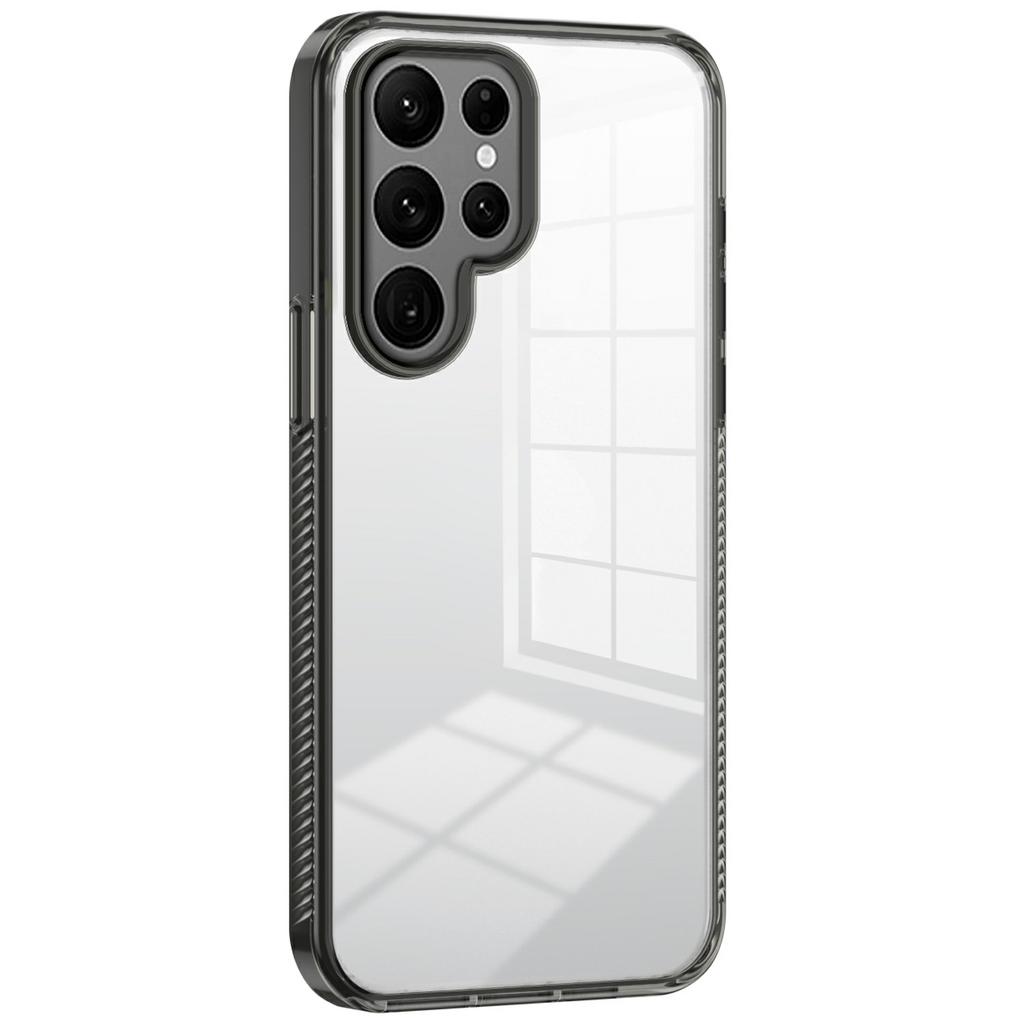 For Samsung Galaxy S22 Ultra 5G Clear Phone Case TPU PC Anti-slip Drop-proof Back Cover
