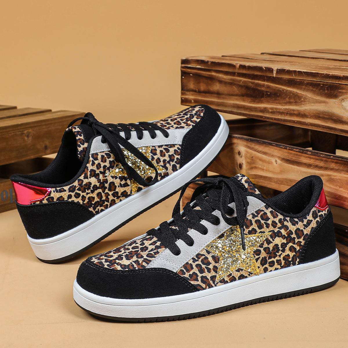 Хит продаж персонализированные повседневные кеды с леопардовым принтом ретро туфли на платформе парные уличные модные туфли 35