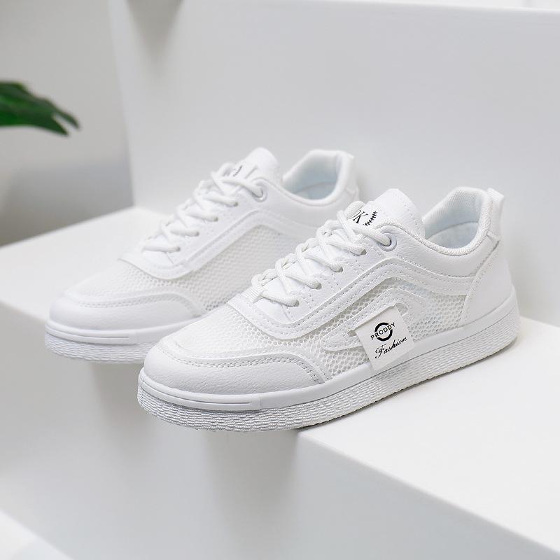 

Белые туфли для женщин, новые весенние студенческие универсальные повседневные туфли, модные кроссовки с толстой подошвой 35 белый