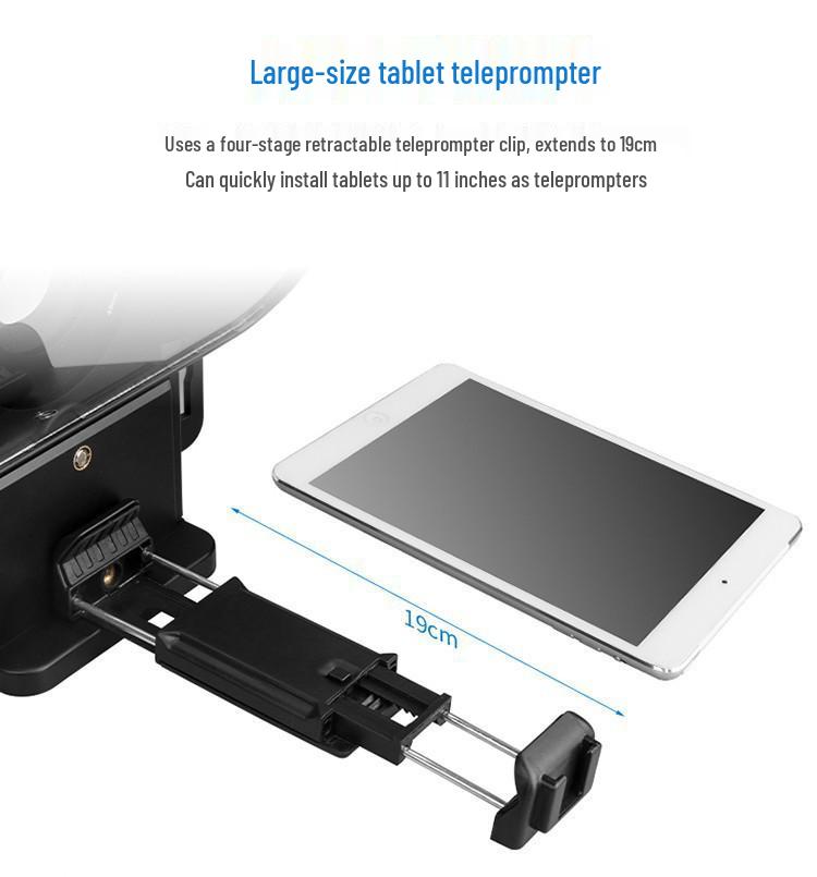 Baisiyue T3 Teleprompter for Mobile & DSLR Cameras - Perfect for Douyin Live Streaming and Video Interviews
