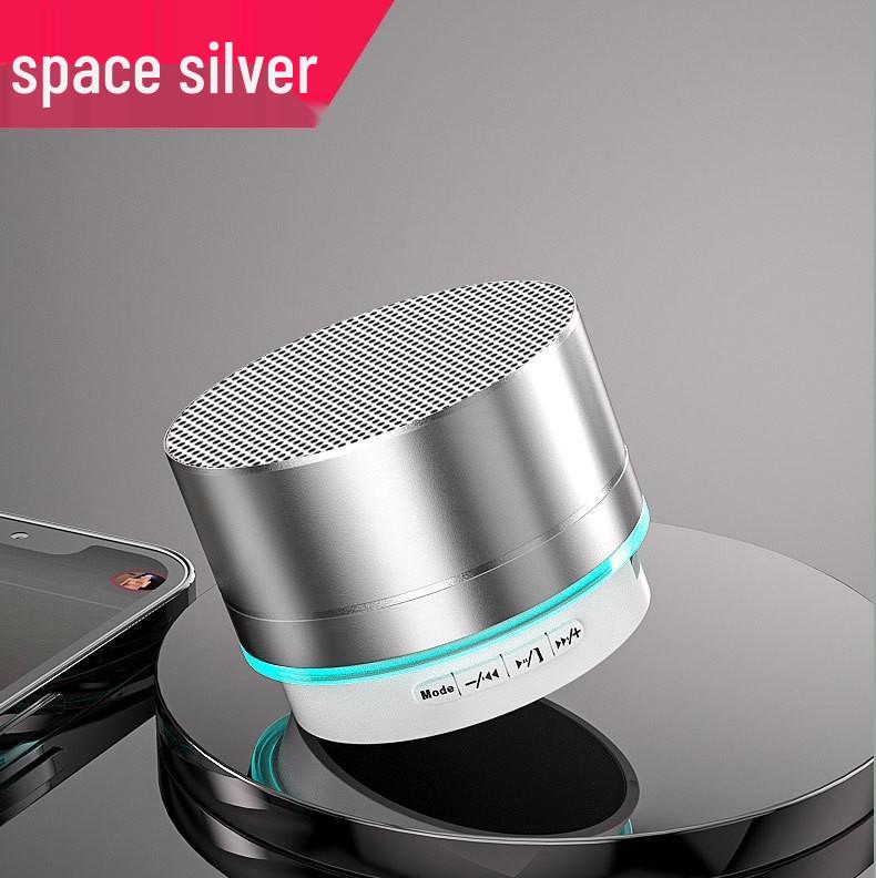 

A10 Мини Металлический Bluetooth Динамик с Сабвуфером, USB, Беспроводной и Поддержкой Карт для Мобильного Телефона, Компьютера и Ноутбука.