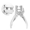 Multifunctional Hole Punch, Manual Steel Punch Pliers, Hand Tool for Lther, Paper, with 100 Buttons, Suitable for All Manual Work, Labor Saving, Non-S