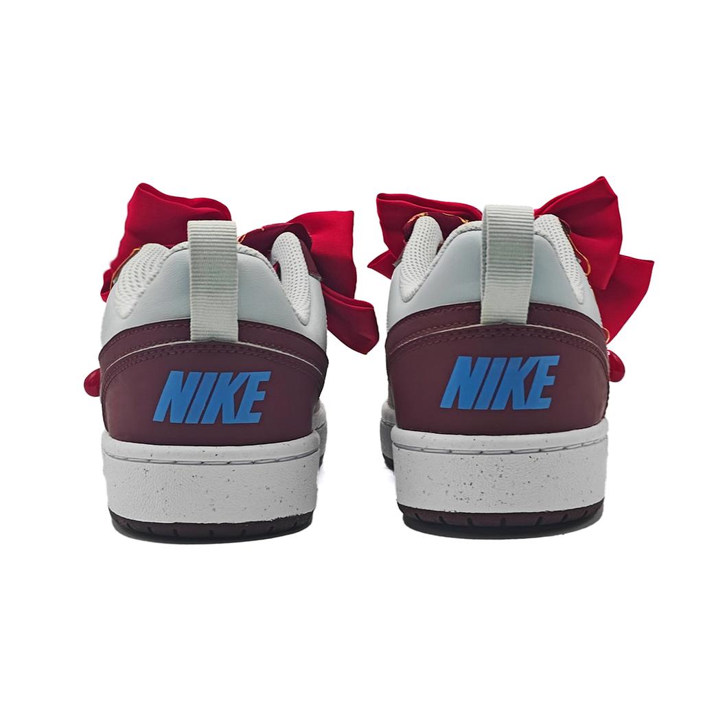 Nike Court Borough 2 Lightweight Low Top Skateboard Shoes Women's Burgundy DV5456-006(Team604- )