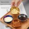 Titanium Plated Stainless Steel Round Dipping Sauce Dishes