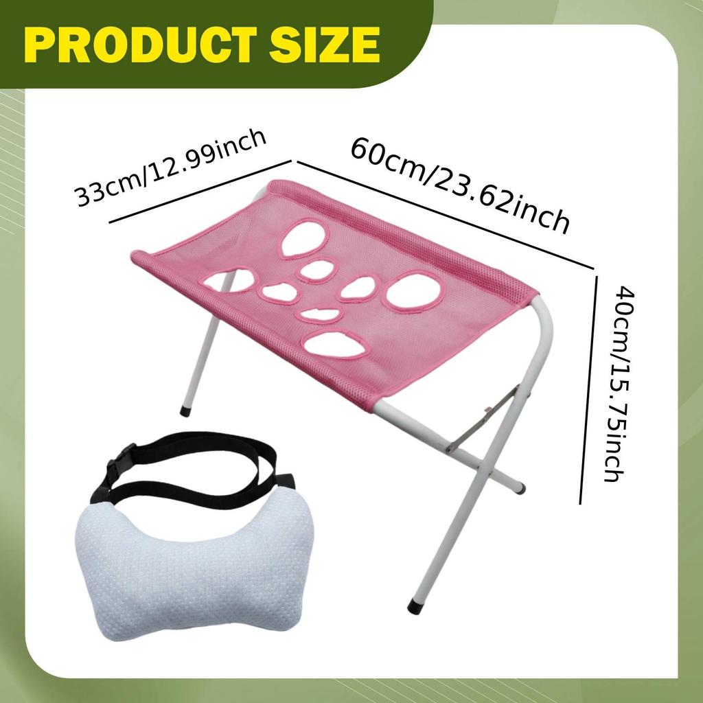 Dog Grooming Hammock Stand Mesh with Stable Iron Frame Breathable Tear Resistant