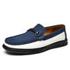 99001 Men'S Loafers, Leather Shoes Low-Top Foot Cover, One Pedal, Anti-Velvet Cowhide, Doudou Shoes, Casual Single Shoes