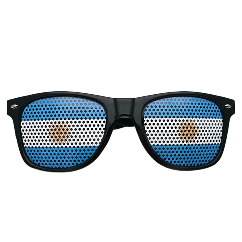 Multicolored Flag Sticker Sunglasses