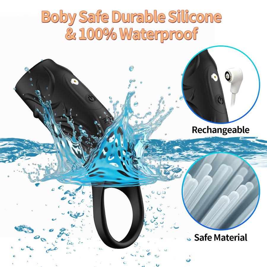 Vibrating Penis Sleeve Cock Ring Penis Ring Vibrator G-Spot Stimulation Penis Extender Male Couple Sex Toys for Men 18+