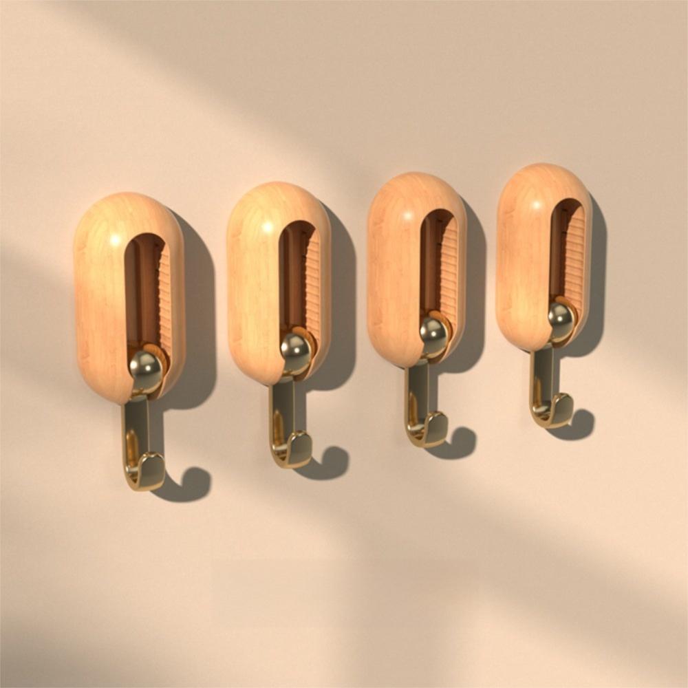4pcs Non-Perforated Load-Bearing Hook Wall Mounted Non-Marking Hook Home Organization