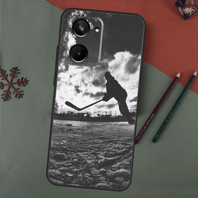 Play Ice Hockey Case For Realme C55 C51 C75 C63 C61 C53 C35 C65 C67 C71 11 12 13 14 15 Pro Plus GT6 GT7 Pro