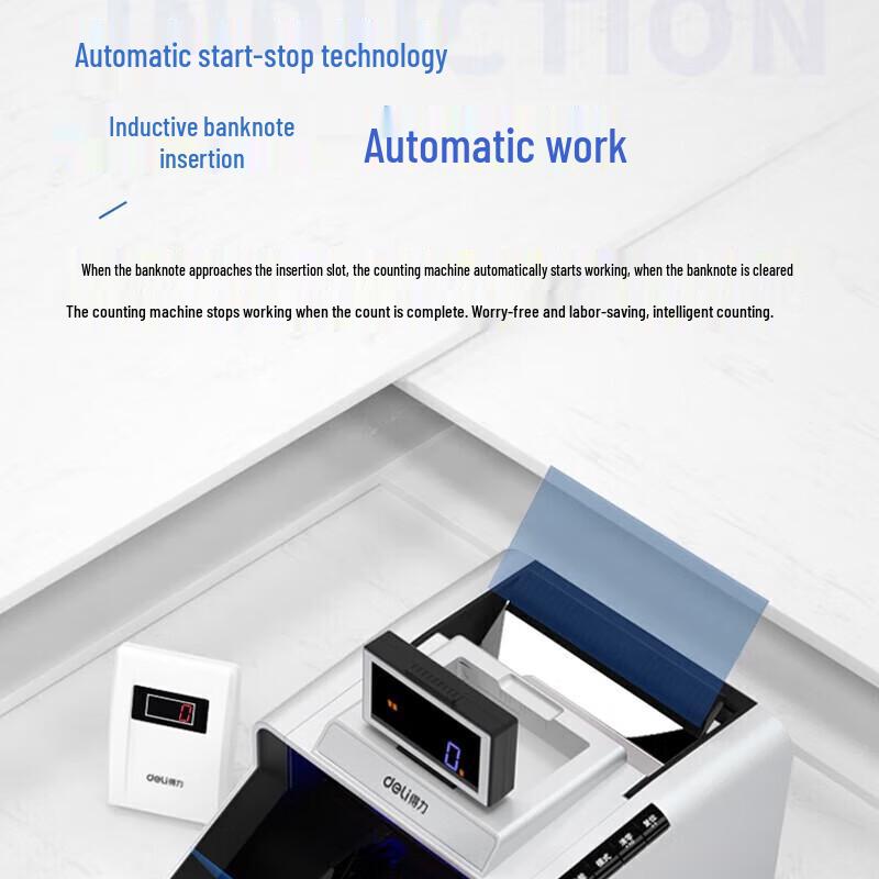 Deli Smart Voice Banknote Counter & Detector CN Plug (adapter Included)