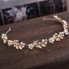 Crystal Leaf Hair Vine Band Headband Rhinestone Flower Headband Tiara For Women Bridal Wedding Hair Accessories Jewelry Headband