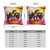 Bee And Flowers Pillow Case Print Pillow Cover For Wedding Party Home Decor Morden Cushion Cover