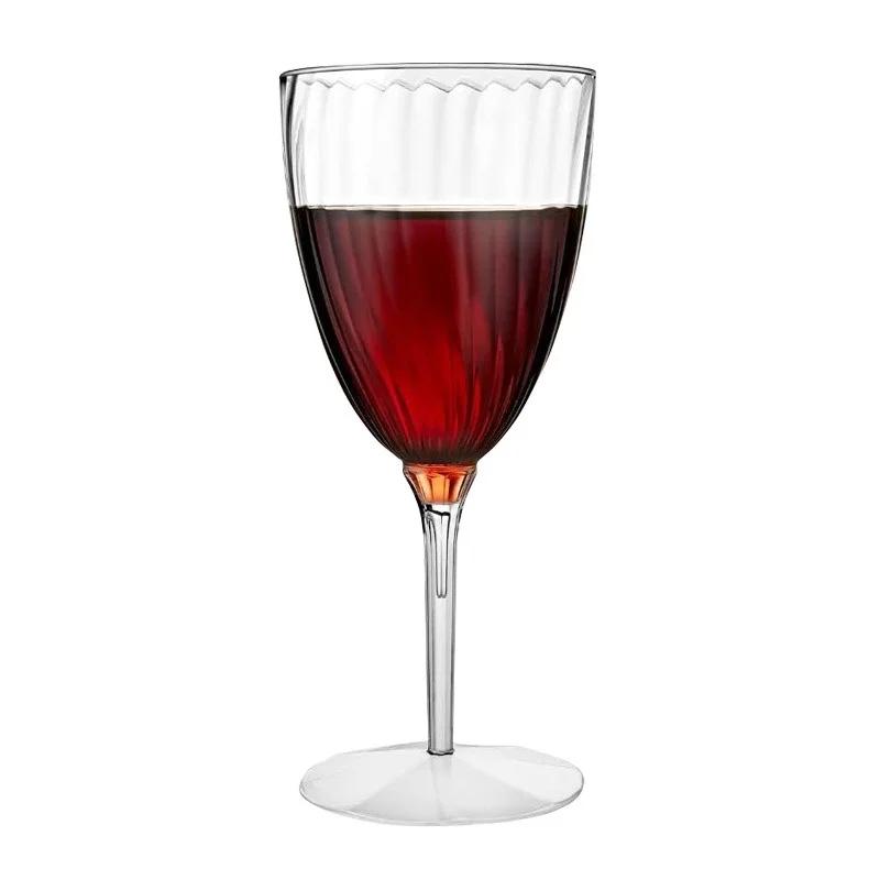 

1 шт. 210 мл бокалы для красного вина, шампанского, пластиковые утолщенные имитационные пластиковые стаканчики, прозрачные свадебные праздничные принадлежности, стаканчик для напитков 210ml