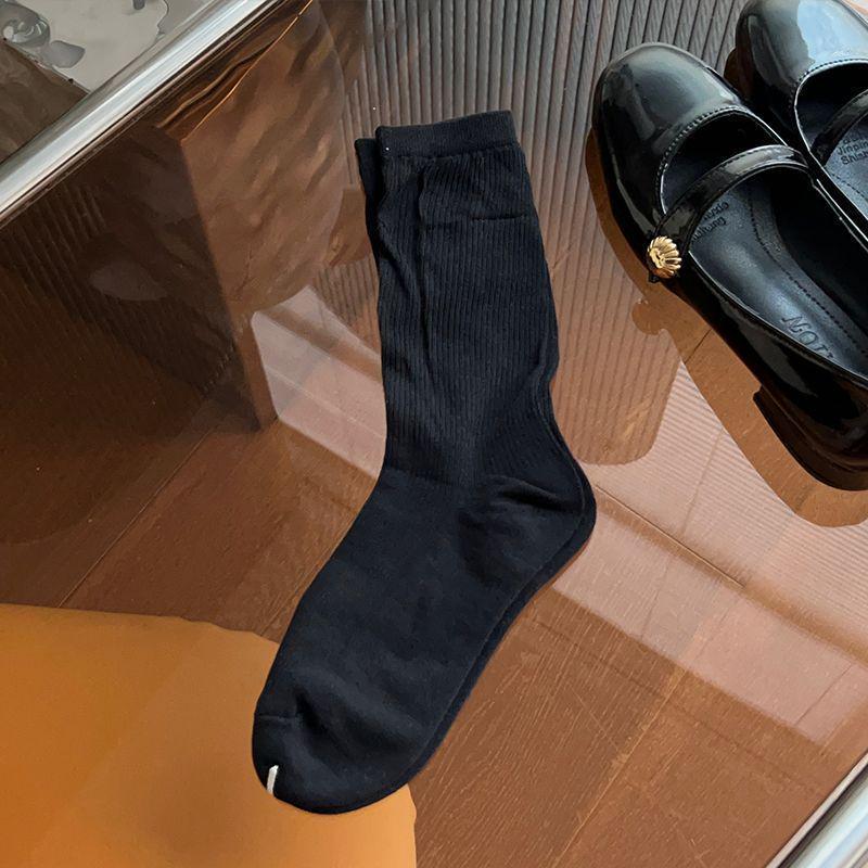 

Women s Summer Lightweight Mesh Socks - Breathable Solid Color Calf-Length College Style 34-40