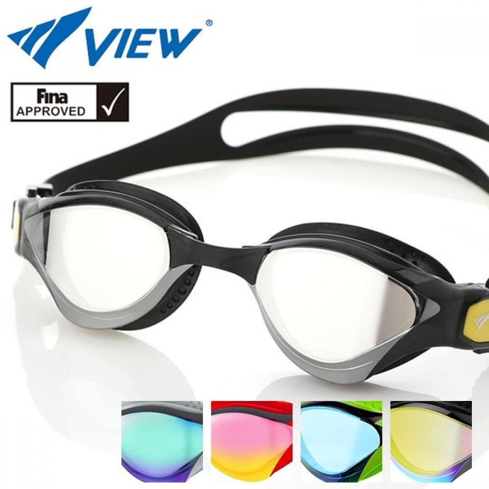 Fina Certified Tradingview Mirror Lens Swim Goggles V2000asam BLGB