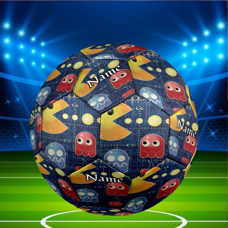 Custom Name Personalized PAC-A Print Size 5 Soccer Ball Training & Match Football, for Team, Kicking, Gift for Football Enthusiasts