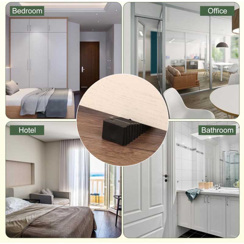 1-5pc Silicone Door Stop Wedge Safety Stoppers Reusable Shock Absorbent Home Office Anti-Folder Hand Door Stopper Anti-collision