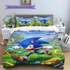 Sonic the Hedgehog Daily Use Bedding Nice Fan Gift Patterned Duvet Cover Set Anime Bedroom Decor -xia67