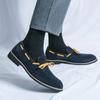 Fashion 2025 New Fashion Trends Men Loafers Soft Business High Quality Spring Autumn Suede Leather Shoes Men Slip-on Flats Driving Shoes