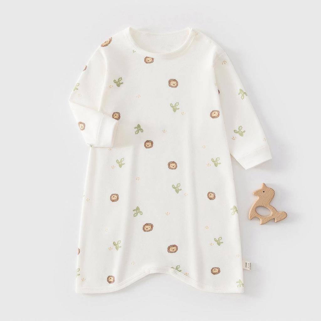 Unisex Pure Cotton Baby Sleep Sack Pajamas with Long Sleeves