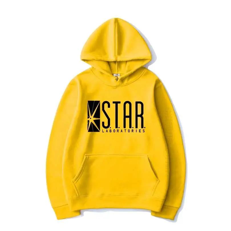 2025 hoodie solid color Star Labs warm pullover fashionable hip-hop street wear men's and women's autumn and winter hoodies