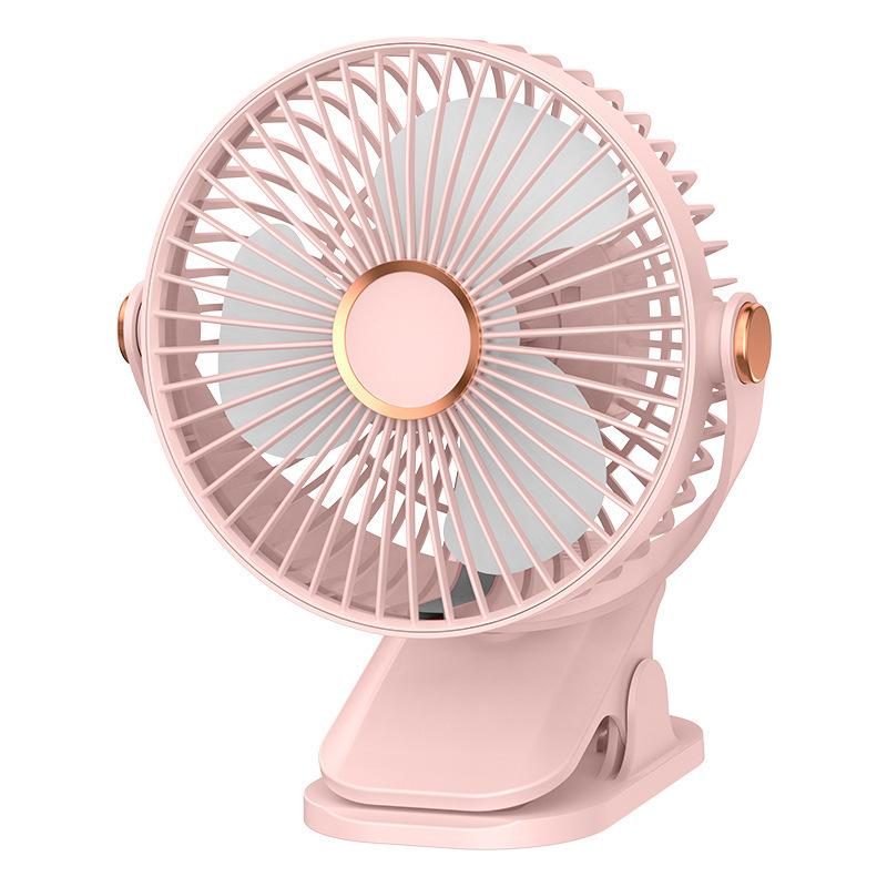 1 Set 720 Degree Rotating Hanging Clip Fan Night Light Air Cooler Usb Rechargeable Electric Fan Outdoor Camping Small Fans Ventilador