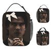 Damon Salvatore The Vampire Diaries Lunch Bag For Women Print Lunch Box Picnic Cooler Bag Portable Oxford Thermal Tote Handbags