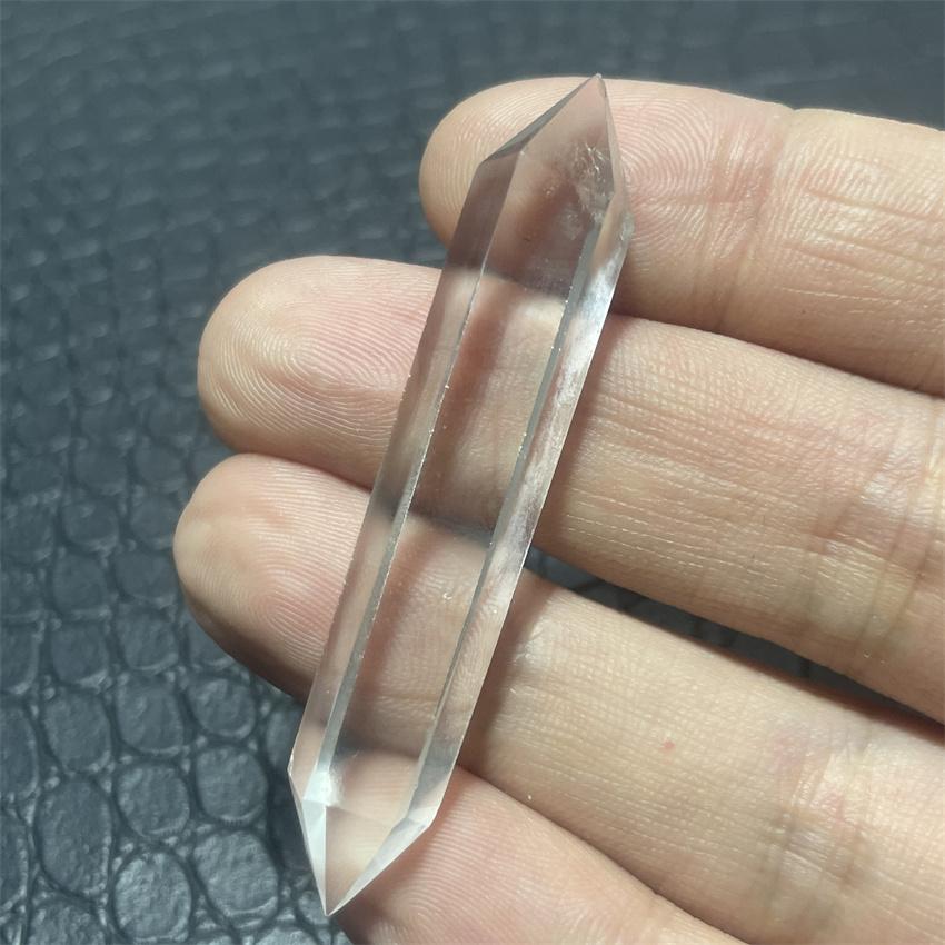 Natural  Clear Crystal Quartz 6 Sided Facet Vogel Style Double Termination Wand Point Tibet Himalayan High Altitude Reiki Healin