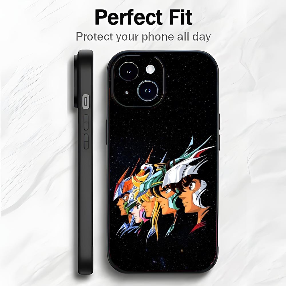 Classic Shonen Japanese Anime S-Saint Seiya Phone Case Phone Case Soft Packaging Lightweight For iPhone17 16 15 14 13ProMax