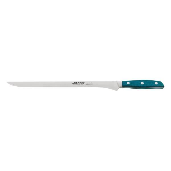 Cuțit pentru șuncă - ARCOS - Brooklyn - 30 cm - Oțel inoxidabil Nitrum - Mâner din Micarta turcoaz