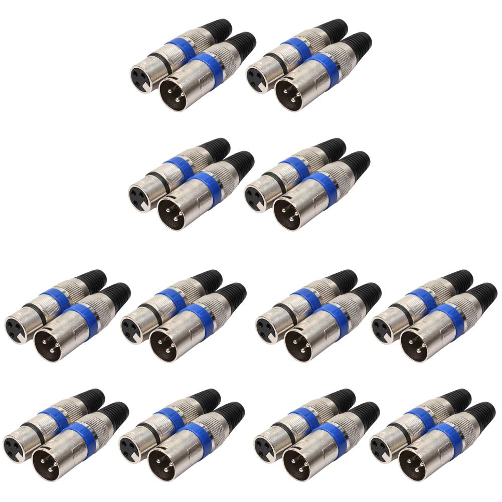 

8 шт. 4 шт. 4 шт. XLR 3-контактный разъем для микрофона DIY, аудио аксессуары