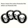 4pcs Skull Design Wheel Center Hub Caps - 2.36" Fit Emblem Covers for Cars, Motorcycles, Trucks & SUVs