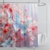 3d Beautiful Butterfly Shower Curtain Waterproof Polyester Fabric 3D Printed Curtain Bathroom Decoration with Hooks