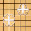St. Patrick'S Day Shamrock Four Leaf Clover Diy 3D Cookie Cutter Fondant Molds Baking Decoration Tool For Cake Mold Party Lucky