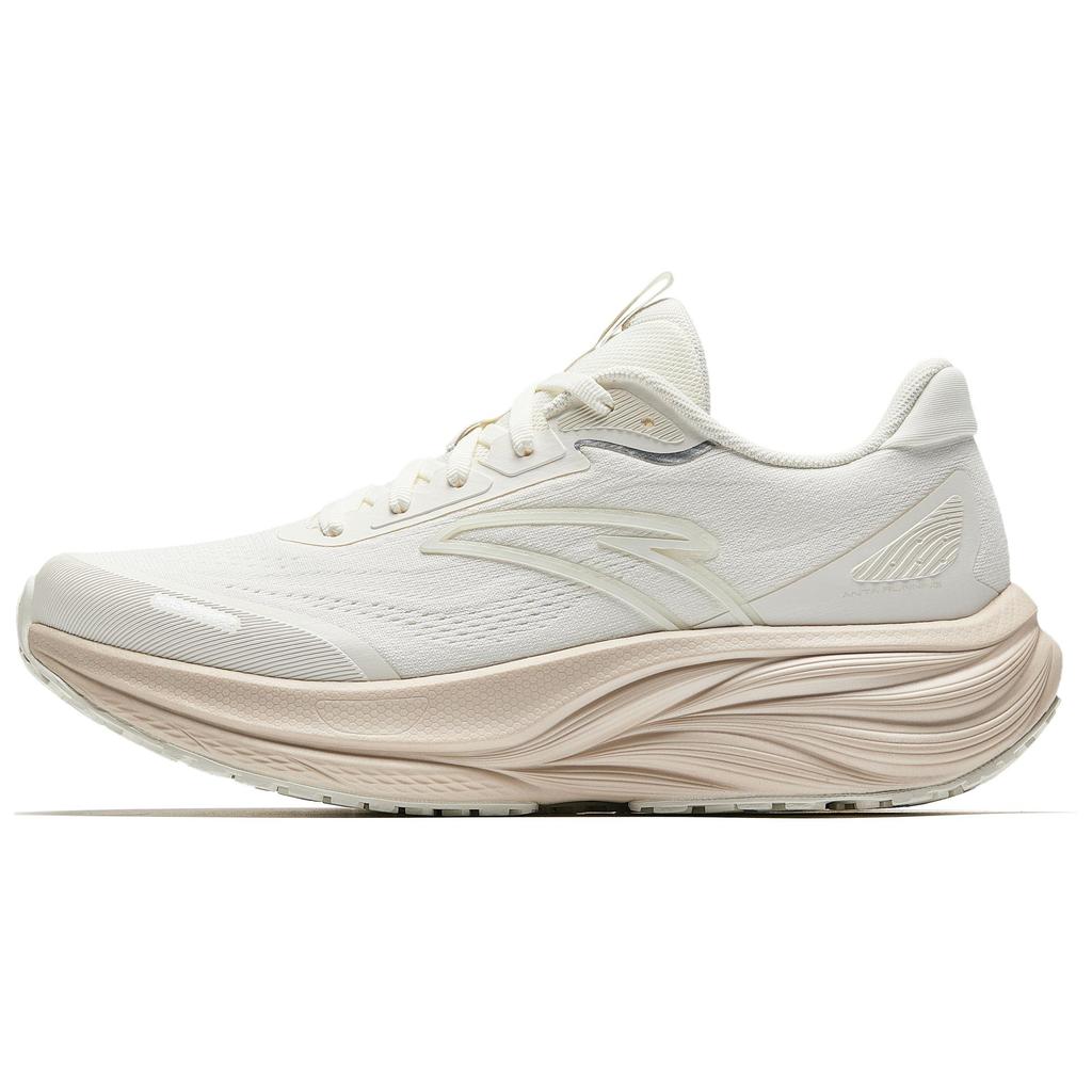 Anta Cushioned Height Increase Wear-Resistant Lightweight Breathable Low-Top Casual Running Shoes Women's White