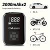 Portable Tire Inflator Digital Display Multifunctional 3 Nozzle Adapter